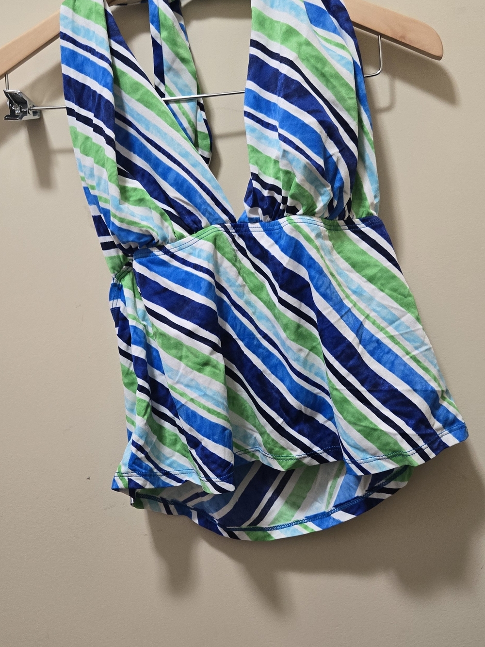 Blue & Green Striped Takini